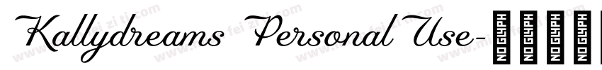Kallydreams PersonalUse字体转换